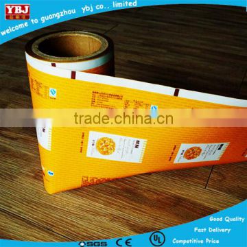 Plastic custom printed plastic package lamination film for candy