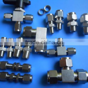 ss304 316L tube fittings straight coupling