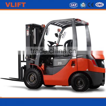 Diesel Forklift truck 2 Ton With 3 stage full free 4 m mast