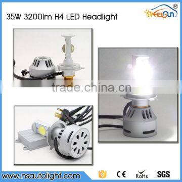 New product!! 35W Hi/Lo Beam super bright car h4 led headlight bulbs 3200lm 35w car led auto headlight waterproof