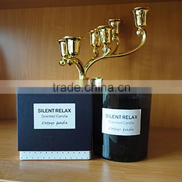 luxury black glass jar candles as gifts