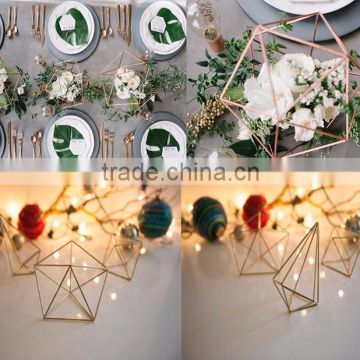 :@:::|| Lead free Crystal Candle Holders, Vintage Glam Crystal Candle Holders, custom gold Hexagon indian wedding centerpieces