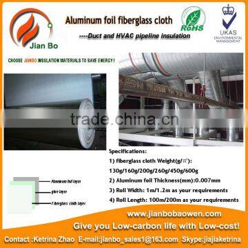 Fiberglass fabric insulation aluminium woven foil 0.15mm foil