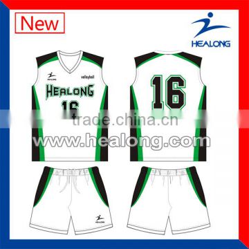 fast delivery plain color volleyball uniform designs