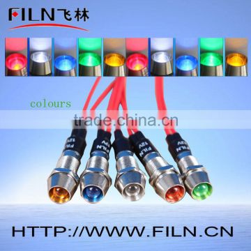 Filn neon indicator lamp 12V led control panel indicator light 120v copper oven white color