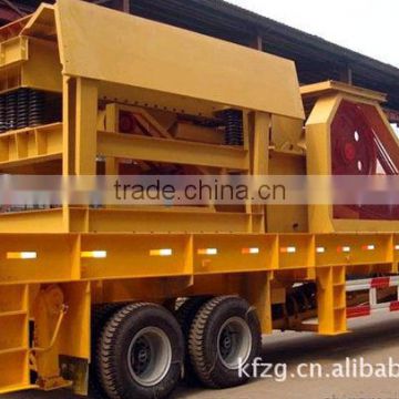 2015 New designed wheeled mobile crushing plant Hot sale in China