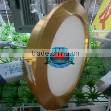 golden/ silver painted square/round panel led light