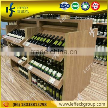Classic style beer liquor bottle display shelf wholesale