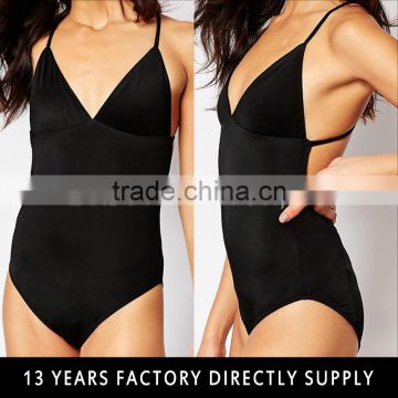 2016 new summer women sexy black bodysuit