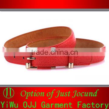 Vintage Leather Belt Uniforms Belt Red Belt for Women
