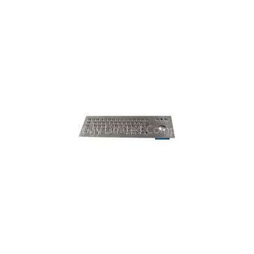 69 Keys Compact Format  IP65 panel mount keyboard with 38mm trackball ss keyboard