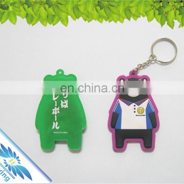 cheap and high quality pvc keychain/ silicone keychain with two side printed
