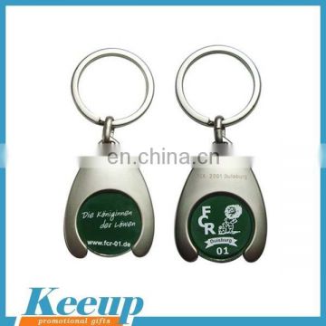 Supermarket trolley coin keyring token coin for Promotional gifts