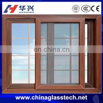 AS2047 standard Wood color Thermal break window burglar designs