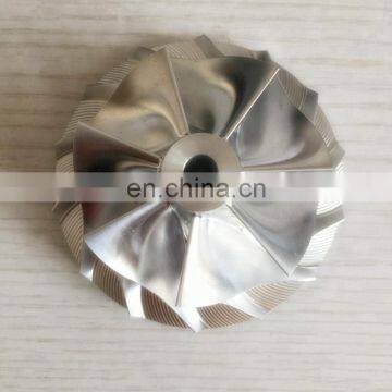 HY35 55.96/78.00mm 7+7 blades Turbocharger Billet/milling/aluminum 2618 compressor wheel