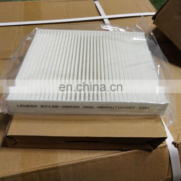 Japanese car cabin air filter 87139-28020 factory cheap price universal cabin air filter