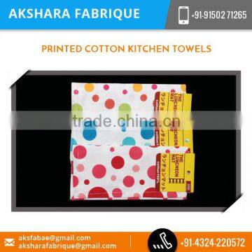 Elegant Designer Printed Cotton Kitchen Towels for Hotel, Wedding