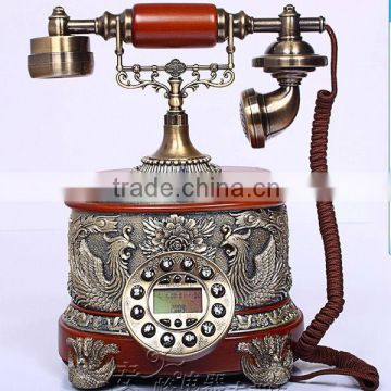 Analog landline antique intercom phone with telephone