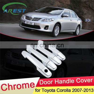for Toyota Corolla E140 E150 2007~2013 Chrome Door Handle Cover Trim Catch Cap Car styling Accessories 2008 2009 2010 2011 2012
