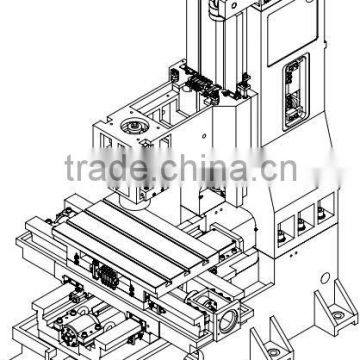 Sliding guide series vertical CNC milling machine TOM-545