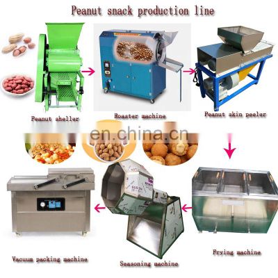 semi-automatic High speed peanut frying machine production line
