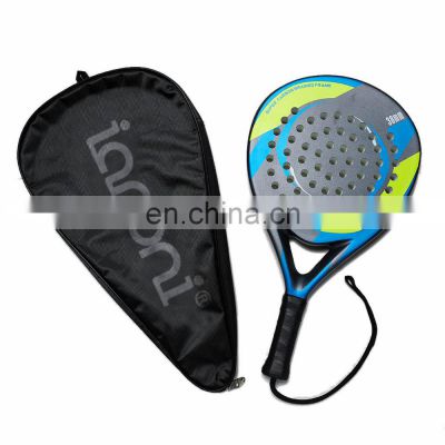 Professional Customized Powerful 3k Carbon Paddle Tennis Racket With Soft EVA For Advanced Players