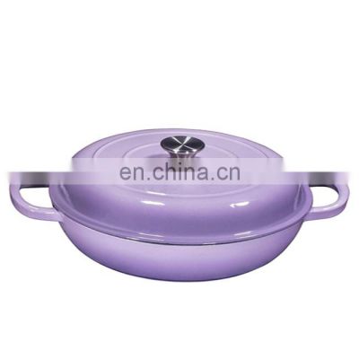 Iron cast pots enamel cast iron casserole pot with lid