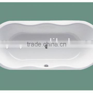 sy-2018 new design acrylic bathtub with handrail, fiberglass bathtub for soaking in bathroom