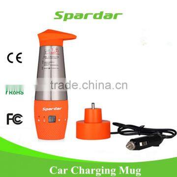 Stainless steel metal electric heated flask 348 ML