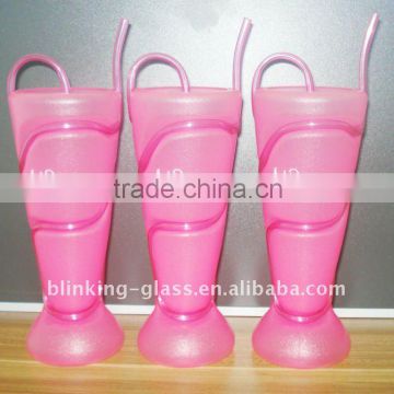 plastic cup with straw