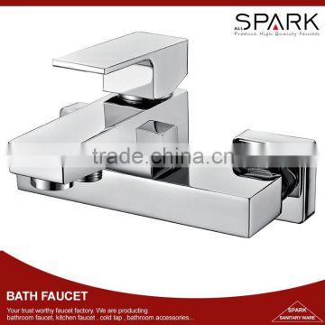 Wall mounted tap bath shower basin faucet lever exposed mixer