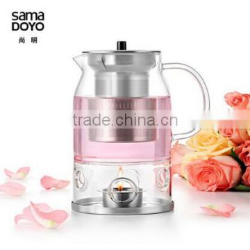 Hot New Product For 2015, Teapot With Cover, Glass Teapot With Candle