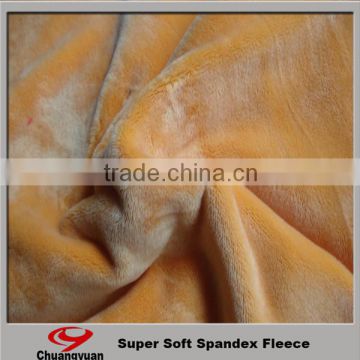 2016 New Fashion Polyester Spandex Plain Dyed Velour Fabric For Garment.