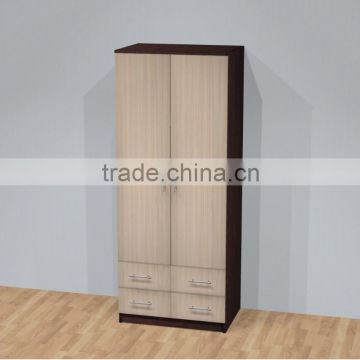 Wardrobe with two doors and two drawer 200cm