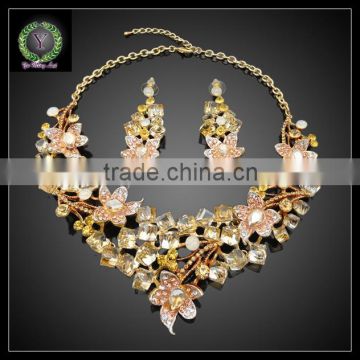 2016 New Arrival African Gold Plated Jewelry set which for Wedding jewelry set Match Clothes KHK903