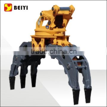 Hight Quality excavator hydraulic grab, 5 finger rock grab, hydraulic rock grapple for sale