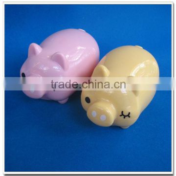 Cute pig shape battery operated handheld massager