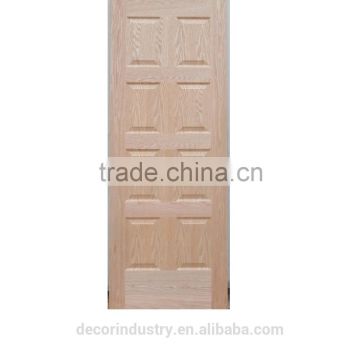 Natural veneer moulded HDF doors factory for sale