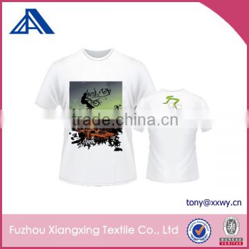 China New Fashion Promotiona Custom Mountain bike Club White Boys tshirt
