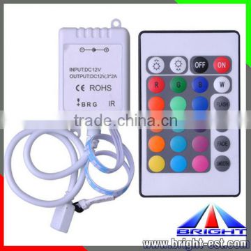 24-keys LED Remote Controller with Power Supply,led dimmer remote controller