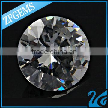 2014 top quality shinning white large cubic zirconia loose for jewelry making