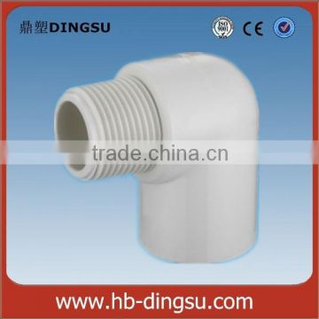 Plastic pipe fittings SCH40 Standard MALE THREAD ELBOW 1/2" pvc pipe fittings