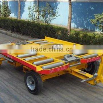 Paint yellow 1600kgs GSE Single Way Container Dolly