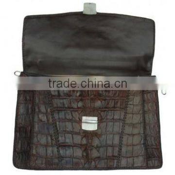 Crocodile leather kit bag SCRBR-002