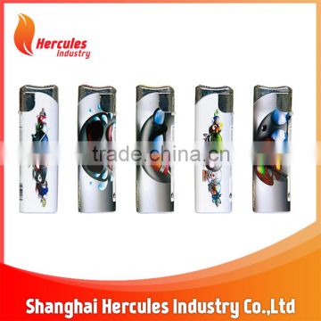 OEM customized plastic electronic wrapped lighters HL-15611WP