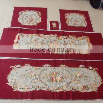 New Zealand wool hand woven aubusson sofa cover