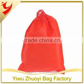 Non-woven shopping bag with drawstring on the top 2016 Factory production