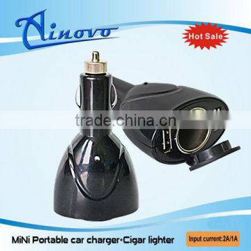 New,best selling special design 5V.2A double usb car charger