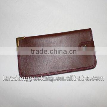 Customized leather gift pouch