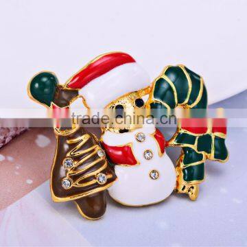 XMAS brooch christmas jewelry christmas snowman pin